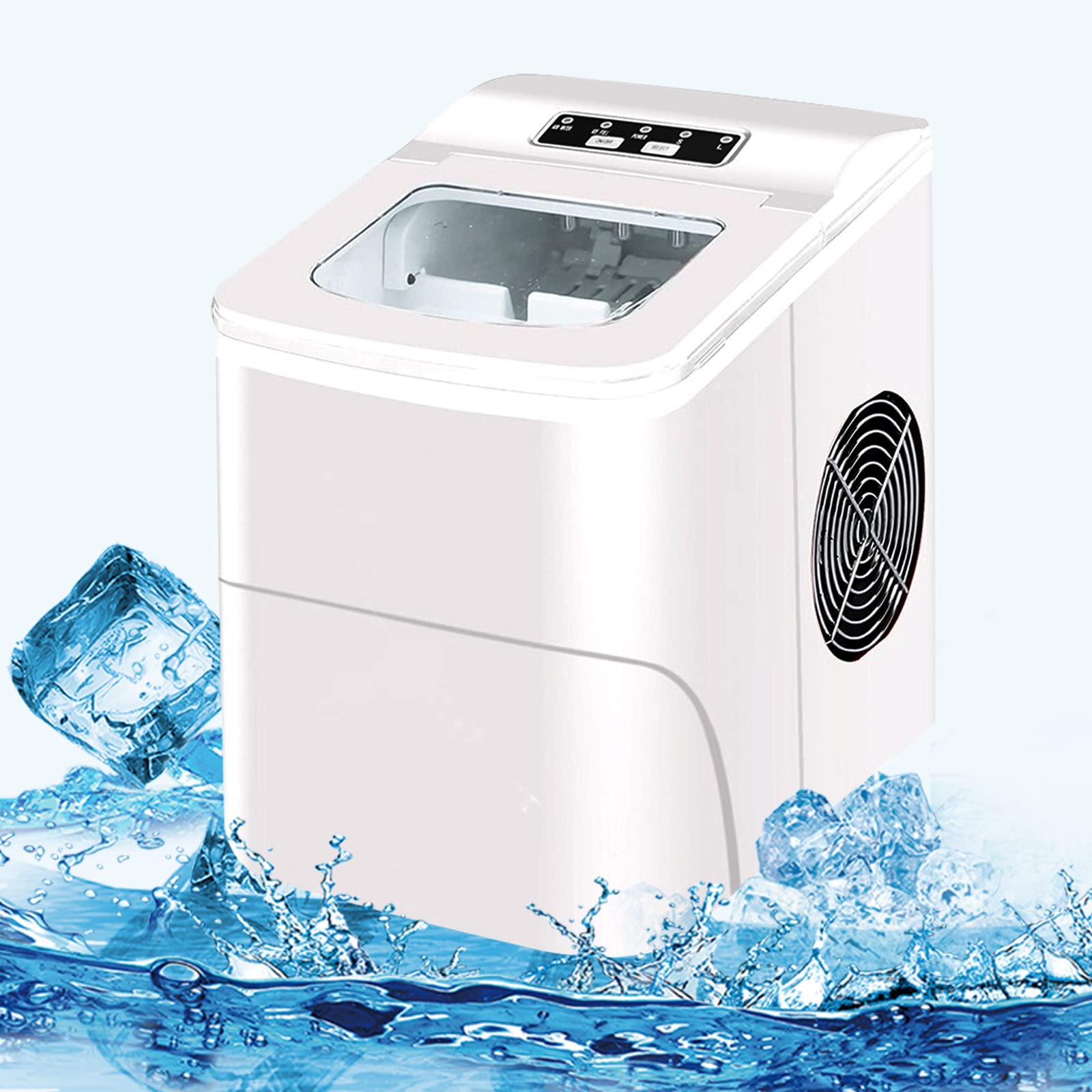 高性能製氷機 15kg/24h Amazon.co.jp: 110V 業務用製氷機 15KG / 24H 高速製氷機 卓上型 自動